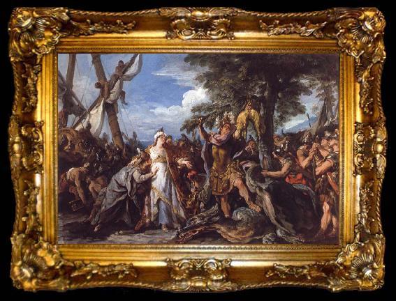 framed  Jean-Francois De Troy The Capture of the Golden Fleece, ta009-2